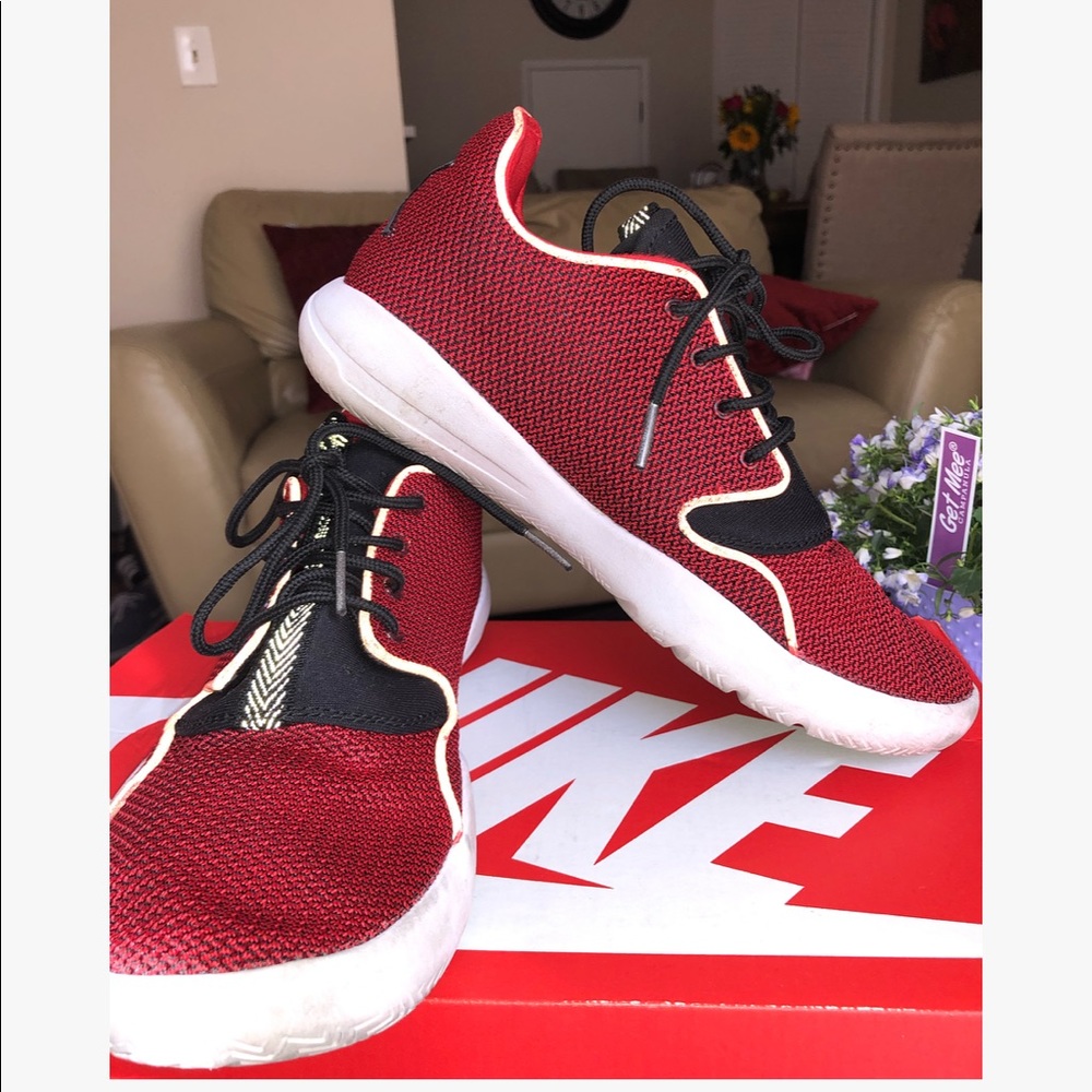 Red Jordan eclipse shoes